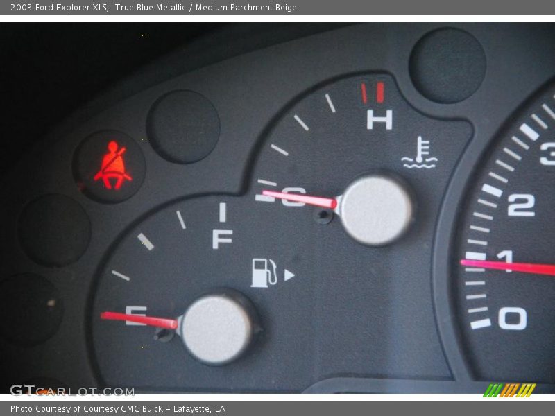 True Blue Metallic / Medium Parchment Beige 2003 Ford Explorer XLS
