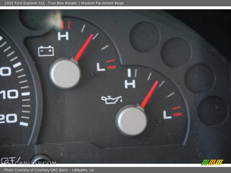 True Blue Metallic / Medium Parchment Beige 2003 Ford Explorer XLS