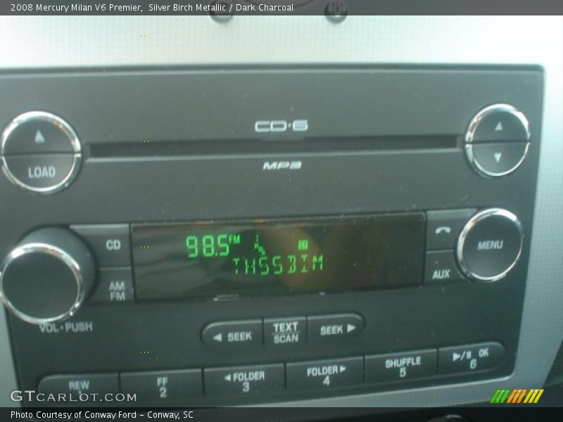 Silver Birch Metallic / Dark Charcoal 2008 Mercury Milan V6 Premier