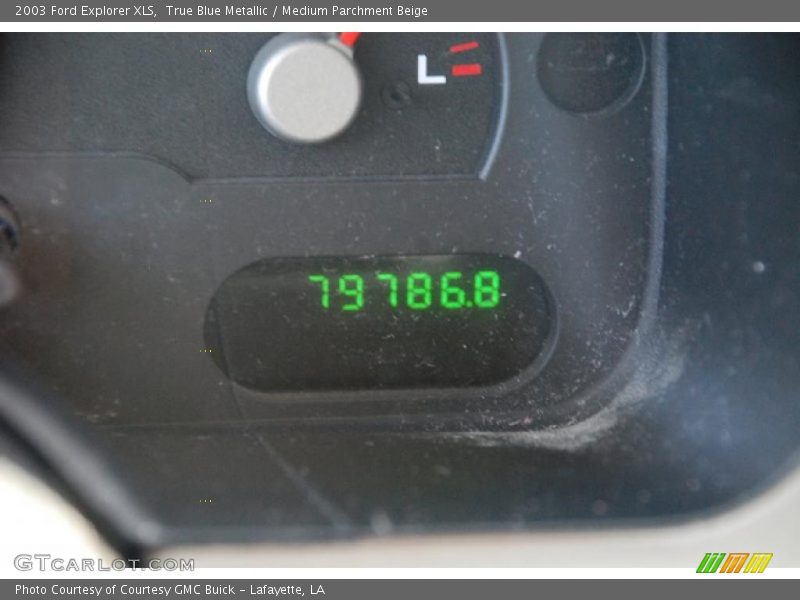 True Blue Metallic / Medium Parchment Beige 2003 Ford Explorer XLS