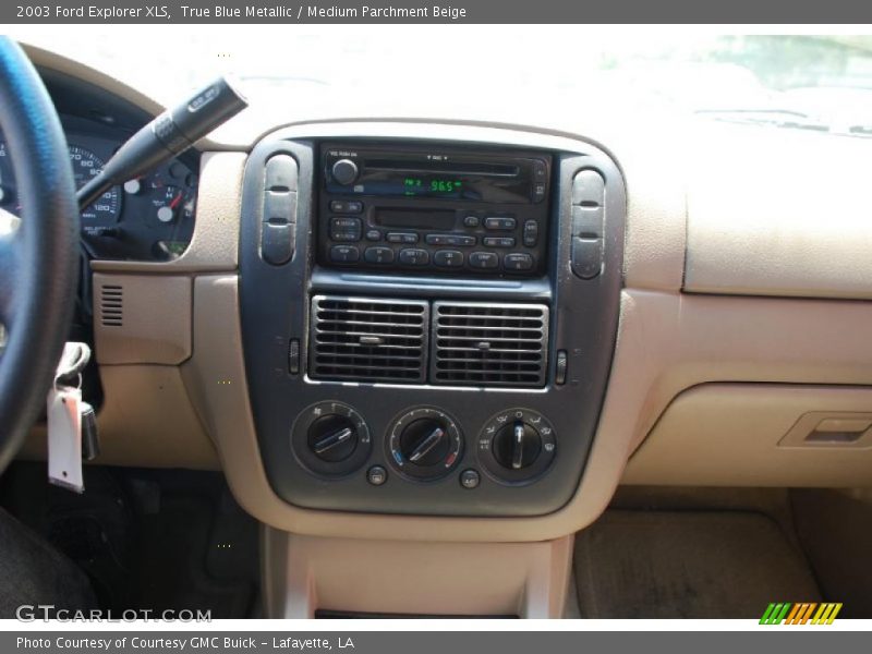 True Blue Metallic / Medium Parchment Beige 2003 Ford Explorer XLS