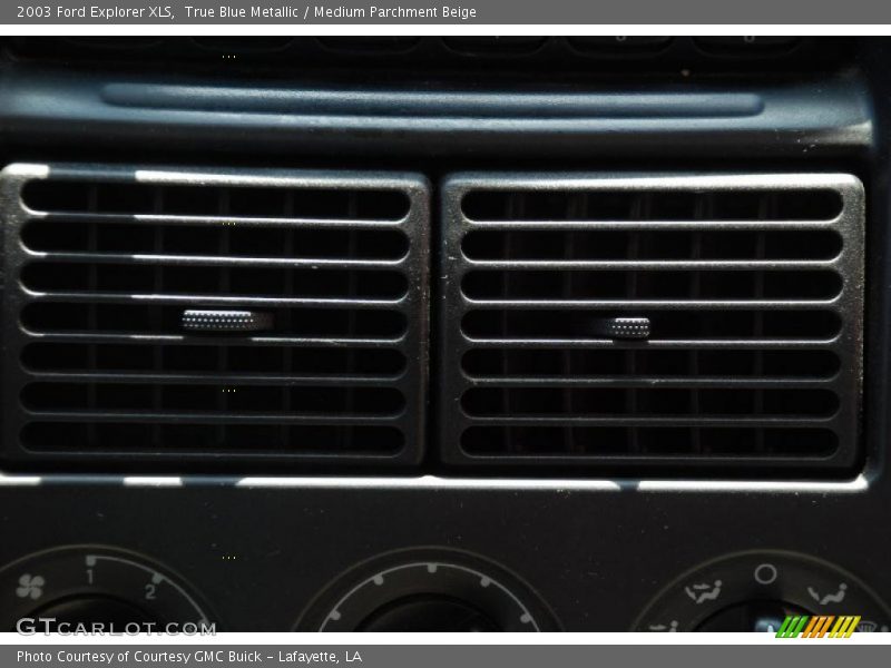 True Blue Metallic / Medium Parchment Beige 2003 Ford Explorer XLS
