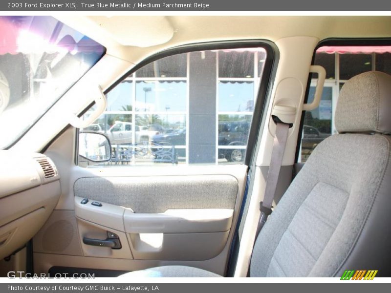 True Blue Metallic / Medium Parchment Beige 2003 Ford Explorer XLS