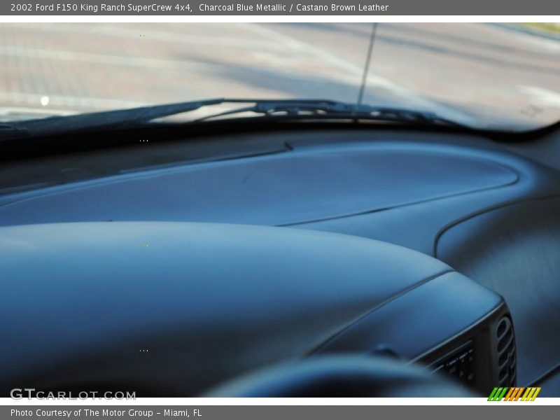 Charcoal Blue Metallic / Castano Brown Leather 2002 Ford F150 King Ranch SuperCrew 4x4