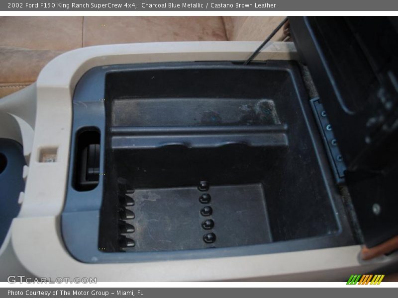 Charcoal Blue Metallic / Castano Brown Leather 2002 Ford F150 King Ranch SuperCrew 4x4