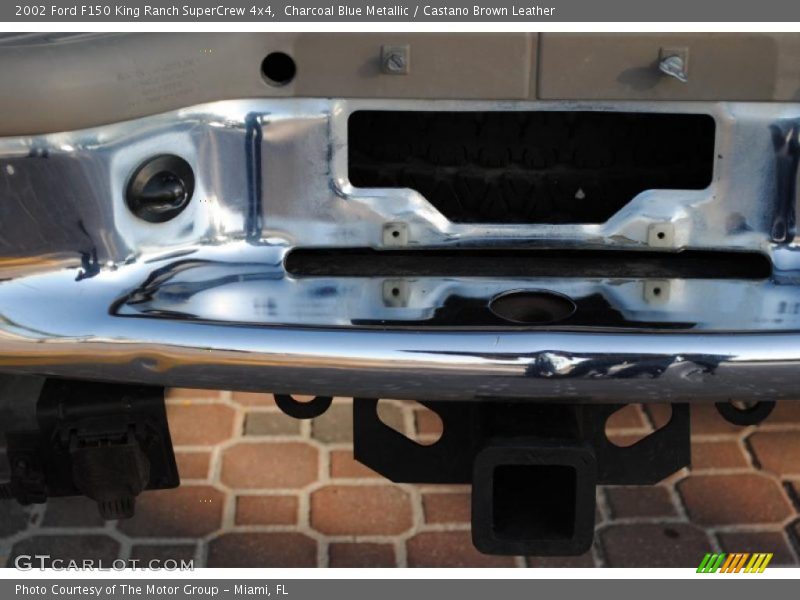 Charcoal Blue Metallic / Castano Brown Leather 2002 Ford F150 King Ranch SuperCrew 4x4