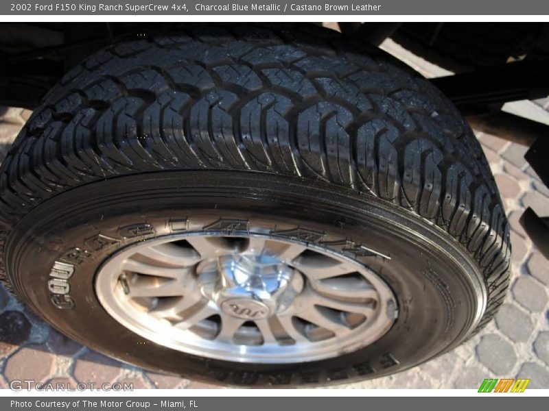 Charcoal Blue Metallic / Castano Brown Leather 2002 Ford F150 King Ranch SuperCrew 4x4