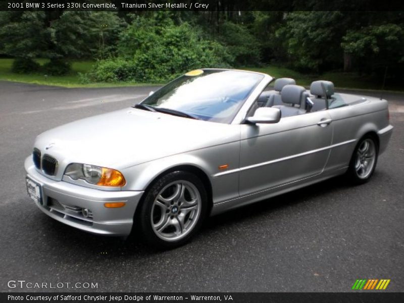 Titanium Silver Metallic / Grey 2001 BMW 3 Series 330i Convertible