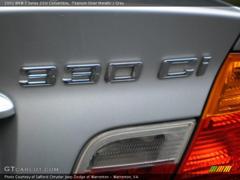 Titanium Silver Metallic / Grey 2001 BMW 3 Series 330i Convertible