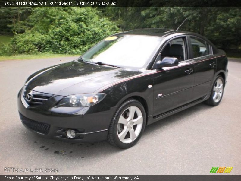 Black Mica / Black/Red 2006 Mazda MAZDA3 s Touring Sedan