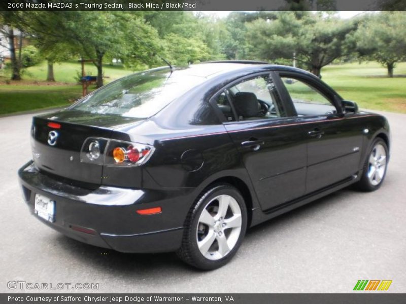 Black Mica / Black/Red 2006 Mazda MAZDA3 s Touring Sedan