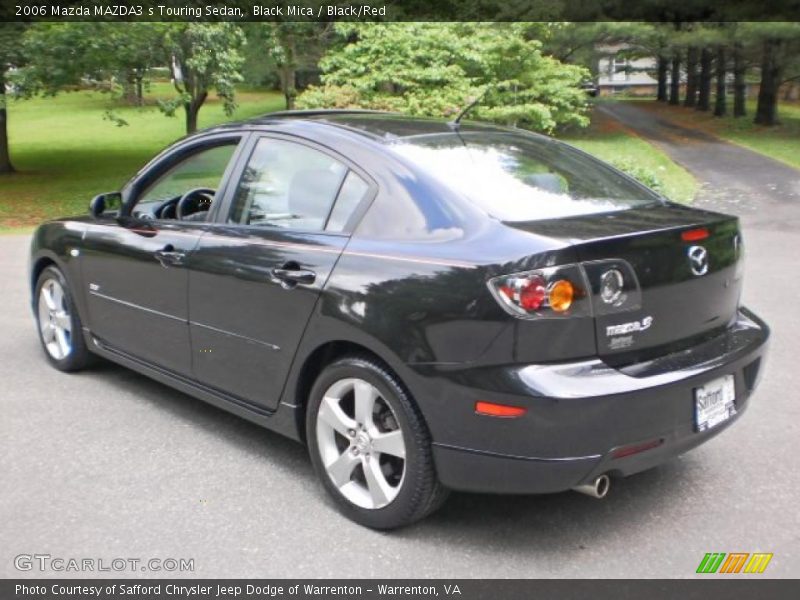 Black Mica / Black/Red 2006 Mazda MAZDA3 s Touring Sedan