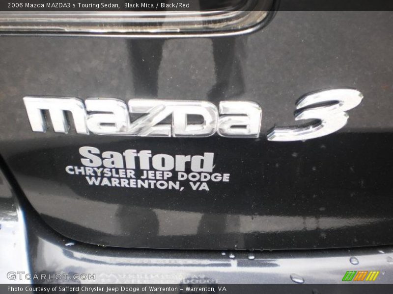 Black Mica / Black/Red 2006 Mazda MAZDA3 s Touring Sedan