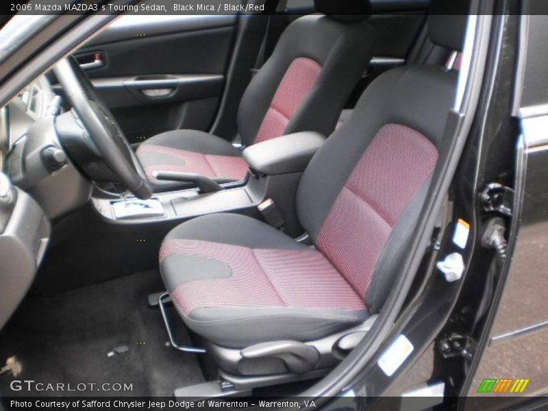 Black Mica / Black/Red 2006 Mazda MAZDA3 s Touring Sedan