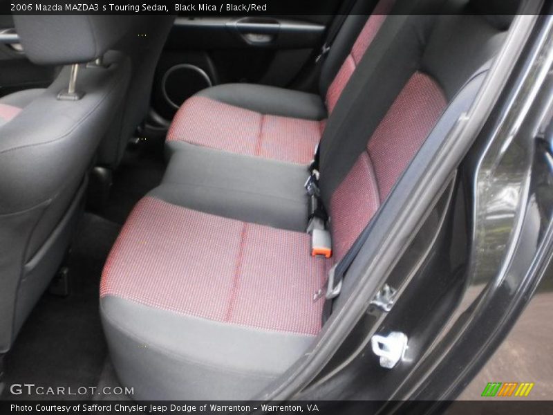 Black Mica / Black/Red 2006 Mazda MAZDA3 s Touring Sedan