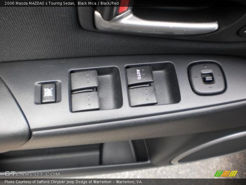 Black Mica / Black/Red 2006 Mazda MAZDA3 s Touring Sedan