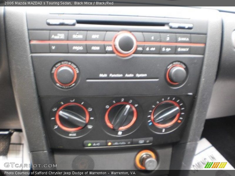 Black Mica / Black/Red 2006 Mazda MAZDA3 s Touring Sedan