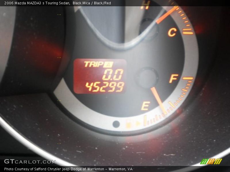 Black Mica / Black/Red 2006 Mazda MAZDA3 s Touring Sedan