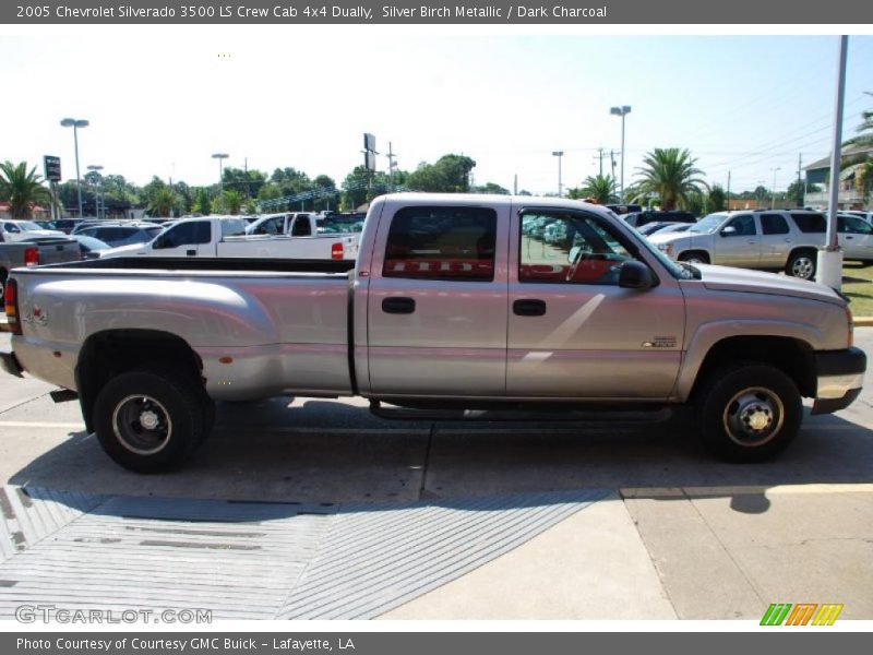 Silver Birch Metallic / Dark Charcoal 2005 Chevrolet Silverado 3500 LS Crew Cab 4x4 Dually