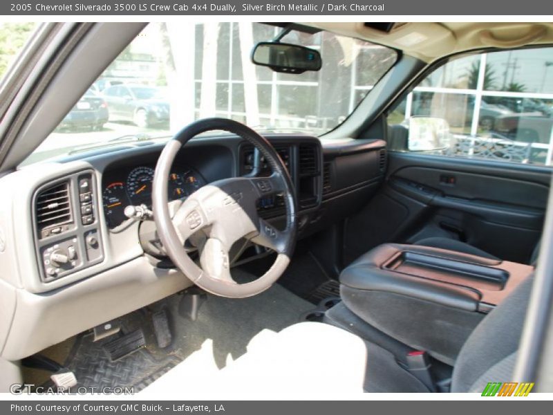 Silver Birch Metallic / Dark Charcoal 2005 Chevrolet Silverado 3500 LS Crew Cab 4x4 Dually