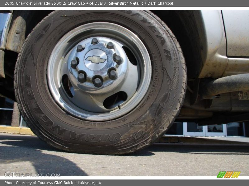 Silver Birch Metallic / Dark Charcoal 2005 Chevrolet Silverado 3500 LS Crew Cab 4x4 Dually