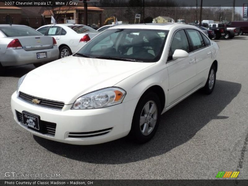 White / Gray 2007 Chevrolet Impala LT