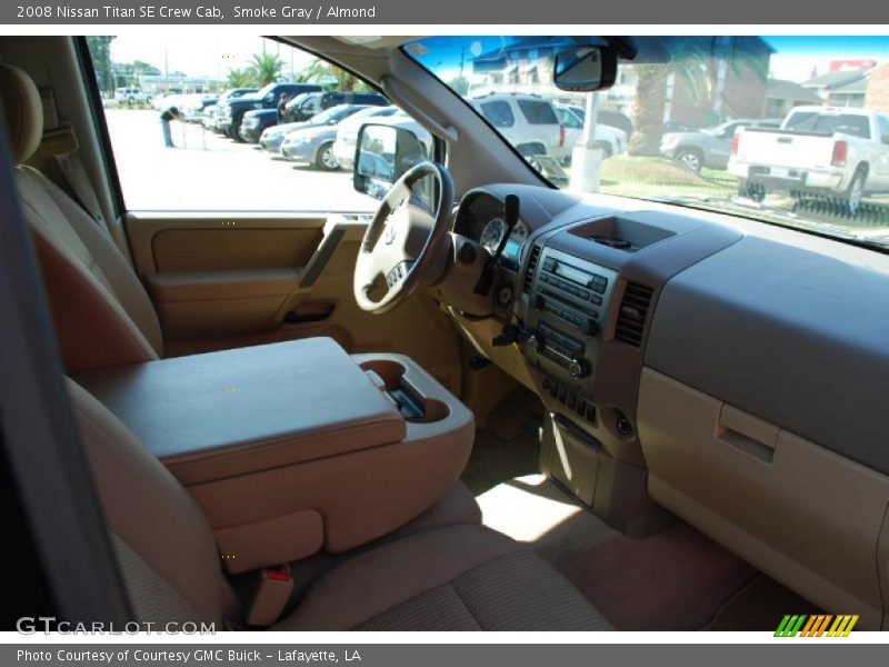 Smoke Gray / Almond 2008 Nissan Titan SE Crew Cab
