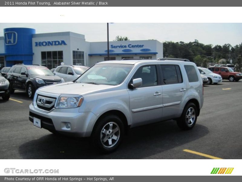 Alabaster Silver Metallic / Black 2011 Honda Pilot Touring