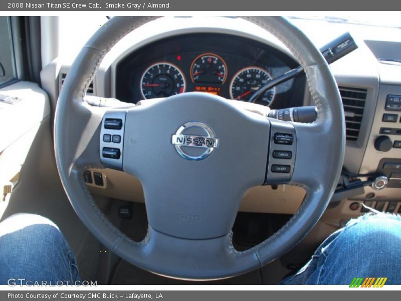 Smoke Gray / Almond 2008 Nissan Titan SE Crew Cab