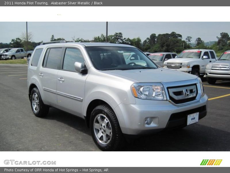 Alabaster Silver Metallic / Black 2011 Honda Pilot Touring