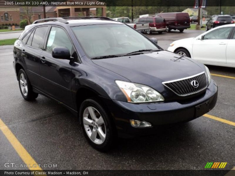 Neptune Blue Mica / Light Gray 2005 Lexus RX 330 AWD