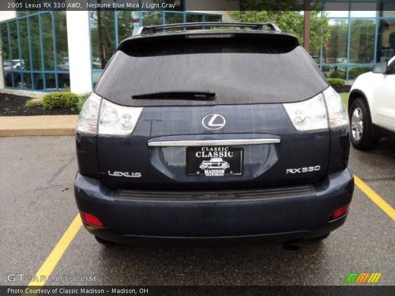 Neptune Blue Mica / Light Gray 2005 Lexus RX 330 AWD