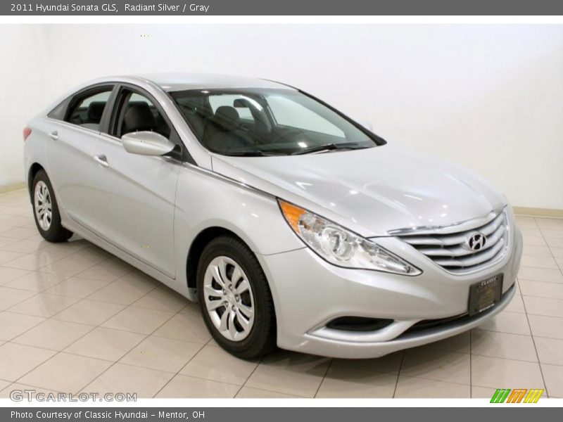 Radiant Silver / Gray 2011 Hyundai Sonata GLS