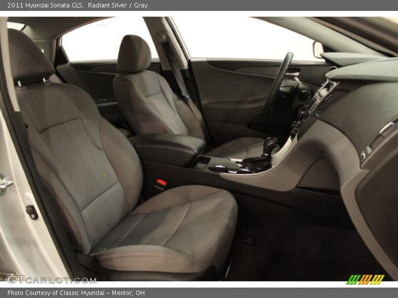 Radiant Silver / Gray 2011 Hyundai Sonata GLS