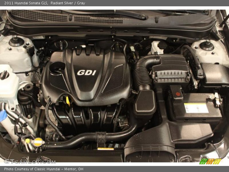 Radiant Silver / Gray 2011 Hyundai Sonata GLS