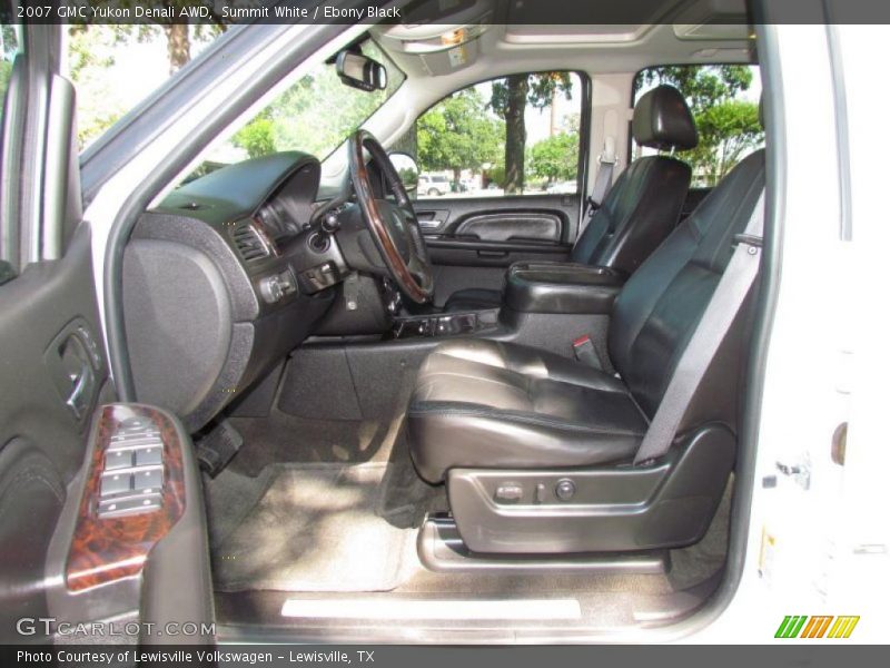 Summit White / Ebony Black 2007 GMC Yukon Denali AWD