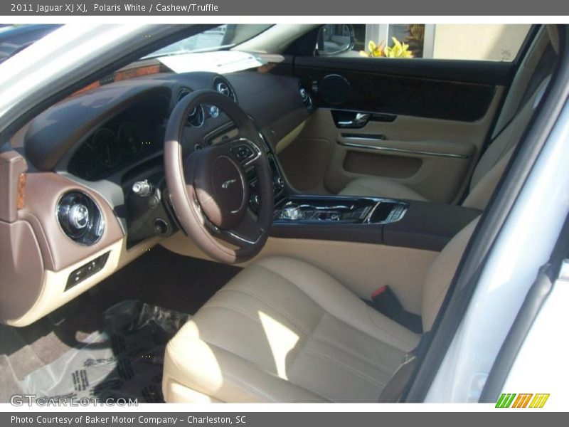 Polaris White / Cashew/Truffle 2011 Jaguar XJ XJ