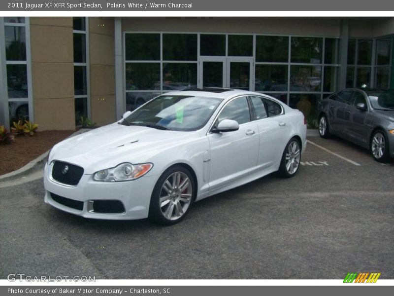 Polaris White / Warm Charcoal 2011 Jaguar XF XFR Sport Sedan