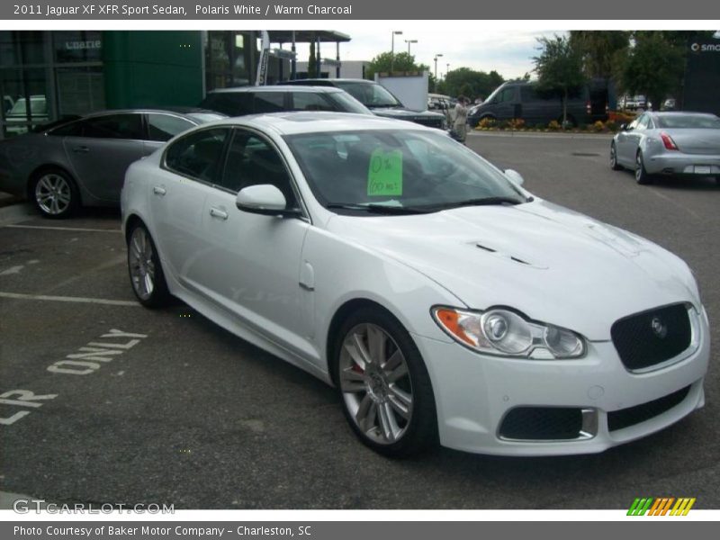 Polaris White / Warm Charcoal 2011 Jaguar XF XFR Sport Sedan