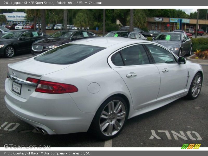 Polaris White / Warm Charcoal 2011 Jaguar XF XFR Sport Sedan