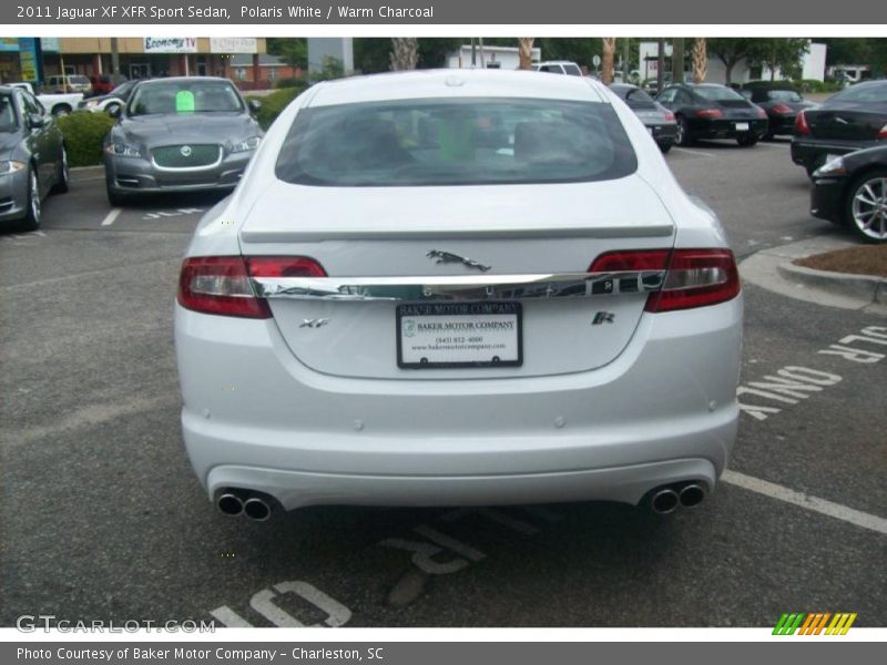 Polaris White / Warm Charcoal 2011 Jaguar XF XFR Sport Sedan