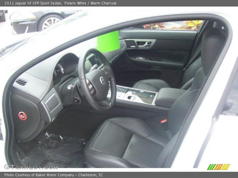 Polaris White / Warm Charcoal 2011 Jaguar XF XFR Sport Sedan