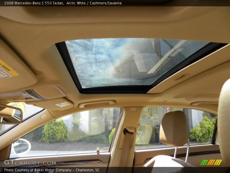 Arctic White / Cashmere/Savanna 2008 Mercedes-Benz S 550 Sedan
