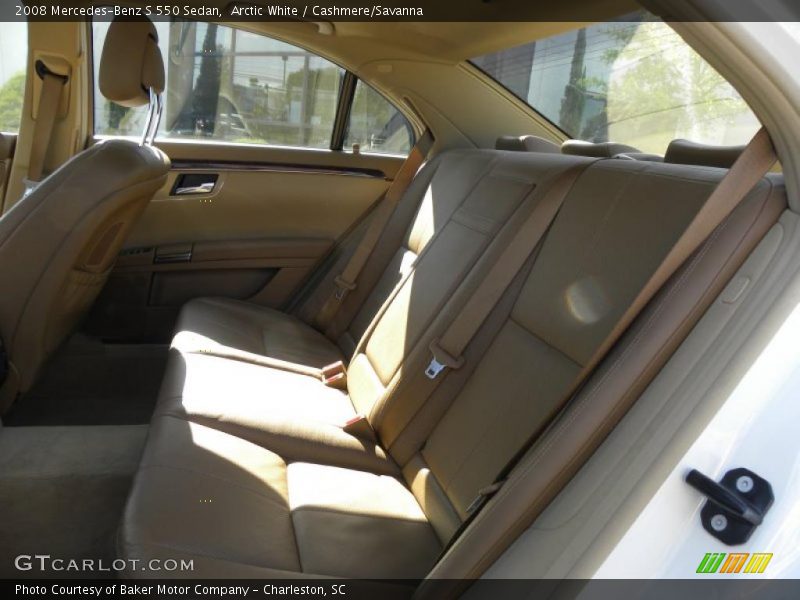 Arctic White / Cashmere/Savanna 2008 Mercedes-Benz S 550 Sedan