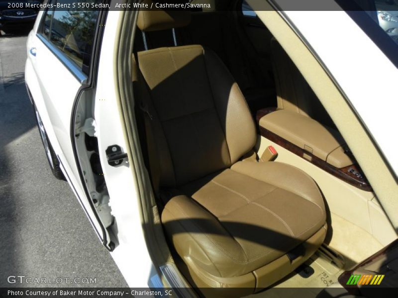 Arctic White / Cashmere/Savanna 2008 Mercedes-Benz S 550 Sedan