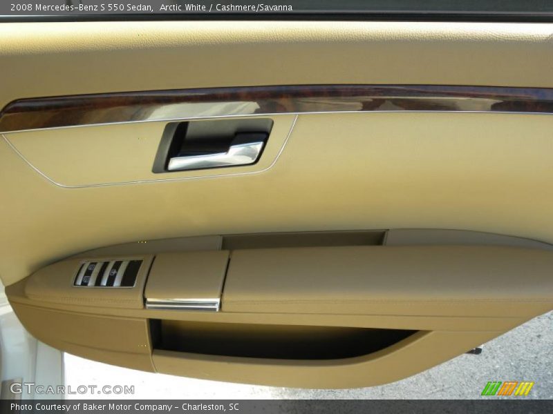 Arctic White / Cashmere/Savanna 2008 Mercedes-Benz S 550 Sedan