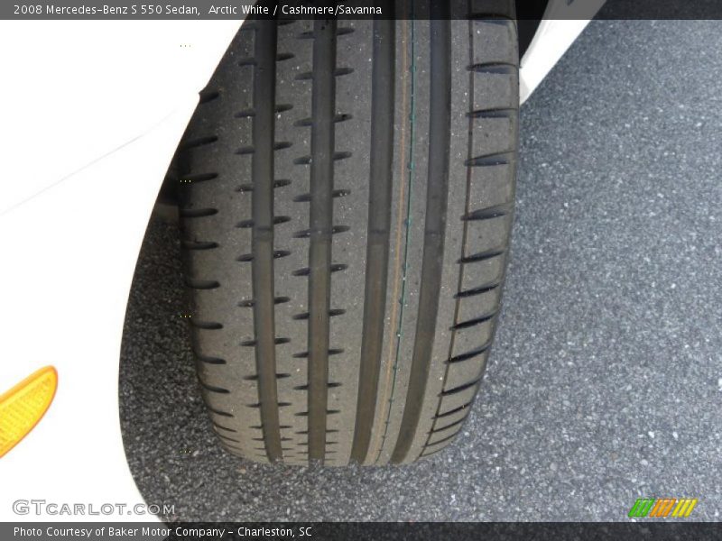 Arctic White / Cashmere/Savanna 2008 Mercedes-Benz S 550 Sedan