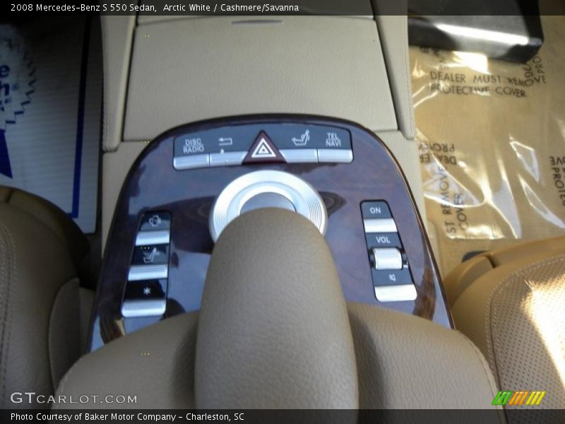 Arctic White / Cashmere/Savanna 2008 Mercedes-Benz S 550 Sedan