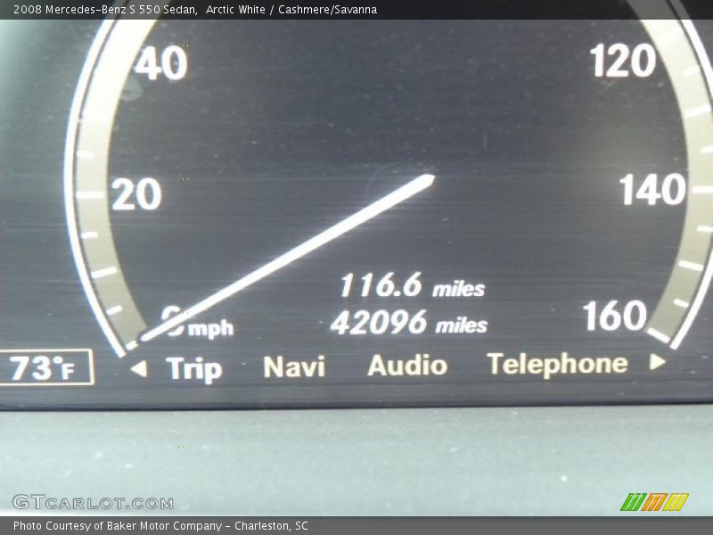 Arctic White / Cashmere/Savanna 2008 Mercedes-Benz S 550 Sedan