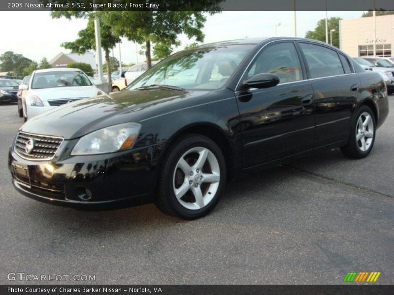 Super Black / Frost Gray 2005 Nissan Altima 3.5 SE